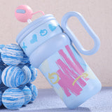 LSB, Blue Pastel XOXO series, Stainless Steel Tumbler and Water Bottle for Kids & Adults, 540ml