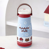 LSB, Blue Star, Moo series insulated thermos Bottle with detachable filter for Kids and Adults, 600ml