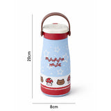 LSB, Blue Star, Moo series insulated thermos Bottle with detachable filter for Kids and Adults, 600ml