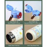 LSB, Blue Star, Sleek series Stainless Steel Tumbler and Water Bottle for Kids and Adults,550ml