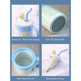 LSB, Blue Stripes, Cupstyle Series Stainless Steel Tumbler Bottle with detachable infuser for kids, Teens and Adults,620 ml