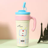 LSB, Lt Blue Lid, TV Bear, Twilight Tumbler Series, Stainless Steel Tumbler and Water Bottle for Teens and Adults, 750 ml