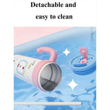 LSB, Lt Blue Lid, TV Bear, Twilight Tumbler Series, Stainless Steel Tumbler and Water Bottle for Teens and Adults, 750 ml