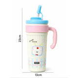 LSB, Lt Blue Lid, TV Bear, Twilight Tumbler Series, Stainless Steel Tumbler and Water Bottle for Teens and Adults, 750 ml