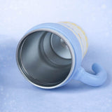LSB, Blue Waves, Bubble Lid series, with detachable infuser Stainless Steel Kids Tumbler Water Bottle , 680ml