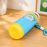 LSB Blue Yellow, Happy Study Design, Stainless Steel Thermos & Water Bottle for Kids, 600ml