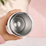 LSB Bow Catty, Black Ball Lid Series, Stainless Steel Tumbler and Water Bottle for Kids & Adults, 650ml
