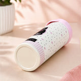 LSB Bow Catty, Black Ball Lid Series, Stainless Steel Tumbler and Water Bottle for Kids & Adults, 650ml