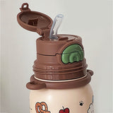 LSB, Brown Teddy Cuplid Series, Stainless Steel Kids Water Bottle , 500ml