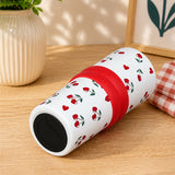 LSB Red Cherry Hearts, Good Time Series, Stainless Steel Tumbler and Water Bottle for Kids & Adults, 710ml