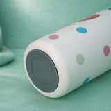 LSB, Cream red Apple design Jumbo Straw Series Stainless Steel Water Bottle fot kids, Teens and Adults,700 ml