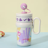LSB, Cream Pastel XOXO series, Stainless Steel Tumbler and Water Bottle for Kids & Adults, 540ml