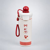 LSB Cute Rabbit, Red ball Lid Series, Stainless Steel Tumbler and Water Bottle for Kids & Adults, 650ml