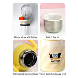 Little Surprise Box,Dachshund Puppy Yellow Stainless Steel Premium Insulated Water Bottle, 800ml