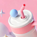 LSB, Doggy with Pink Hearts, Cupstyle Series Stainless Steel Tumbler Bottle with detachable infuser for kids, Teens and Adults,620 ml