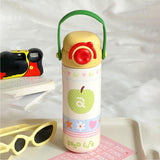 LSB, Green Apple, Sleek series Stainless Steel Tumbler and Water Bottle for Kids and Adults,550ml