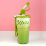 Little Surprise Box,Green Ombre Shaded Stainless Steel Tumbler Water Bottle, 550ml
