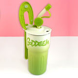 Little Surprise Box,Green Ombre Shaded Stainless Steel Tumbler Water Bottle, 550ml