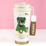 Little Surprise Box,Shiny Green Ted Stainless Steel premium Insulated Detox Infuser Bottle with Tea and Fruit Infuser attachment, 520ml
