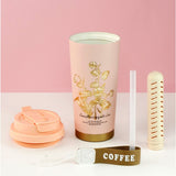 Little Surprise Box,Lily Pink Stainless Steel premium Insulated Detox Infuser Bottle with Tea and Fruit Infuser attachment, 520ml