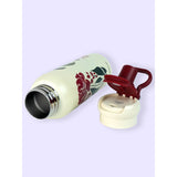 Little Surprise Box,Maroon Floral Flask Water Bottle, 600ml