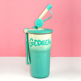 Little Surprise Box,Mint Ombre Shaded Stainless Steel Tumbler Water Bottle, 550ml