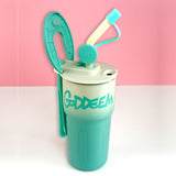 Little Surprise Box,Mint Ombre Shaded Stainless Steel Tumbler Water Bottle, 550ml