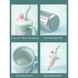 LSB, Mint Green Shiny, Cupstyle Series Stainless Steel Tumbler Bottle with detachable infuser for kids, Teens and Adults,620 ml