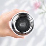 LSB Pink Checks Cup Lid Design, Sleek Stainless Steel Thermos & Water Bottle for Kids, 350ml