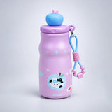 LSB Pink Cat, Fruit Pop Series, sleek Stainless Steel Water Bottle with Infuser attachment for Kids, 400ml