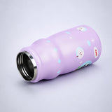 LSB Pink Cat, Fruit Pop Series, sleek Stainless Steel Water Bottle with Infuser attachment for Kids, 400ml