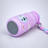LSB Pink Cat, Fruit Pop Series, sleek Stainless Steel Water Bottle with Infuser attachment for Kids, 400ml
