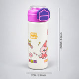 LSB Pink Lid, Dance Buddy Series, Stainless Steel Water Bottle for Kids, 700ml