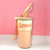 Little Surprise Box,Pink Ombre Shaded Stainless Steel Tumbler Water Bottle, 550ml