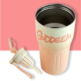 Little Surprise Box,Pink Ombre Shaded Stainless Steel Tumbler Water Bottle, 550ml
