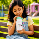 LSB Puppy Checks, sleek Stainless Steel Water Bottle with Infuser attachment for Kids, 400ml