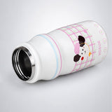LSB Puppy Checks, sleek Stainless Steel Water Bottle with Infuser attachment for Kids, 400ml