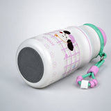 LSB Puppy Checks, sleek Stainless Steel Water Bottle with Infuser attachment for Kids, 400ml