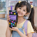 LSB, Purple Smiley Fluroscent series Stainless Steel Tumbler and Water Bottle for Kids and Adults,550ml