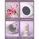 LSB, Rabbit floral Moo series insulated thermos Bottle with detachable filter for Kids and Adults, 600ml