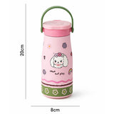 LSB, Rabbit floral Moo series insulated thermos Bottle with detachable filter for Kids and Adults, 600ml