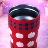 LSB, Red Checks Apple , Rich Series, Stainless Steel Tumbler and Water Bottle for kids, Teens and Adults, 560 ml