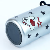 LSB, Silver Black Star Cuplid Series, Stainless Steel Kids Water Bottle , 500ml