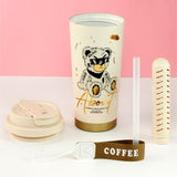 Little Surprise Box,White Ted Stainless Steel premium Insulated Detox Infuser Bottle with Tea and Fruit Infuser attachment, 520ml