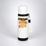 LSB Strong Workout Design, Stainless Steel Thermos & Water Bottle for Kids, 600ml