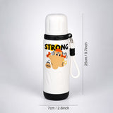 LSB Strong Workout Design, Stainless Steel Thermos & Water Bottle for Kids, 600ml