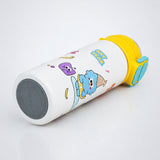 LSB Yellow Lid, Snack Time Buddy Series, Stainless Steel Water Bottle for Kids, 700ml