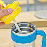 LSB, Yellow Lid, popcorn Cat, Twilight Tumbler Series, Stainless Steel Tumbler and Water Bottle for Teens and Adults, 750 ml