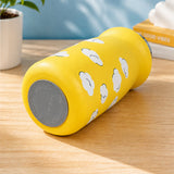 LSB Yellow Blue Clouds Design, Stainless Steel Dual Lid Water Bottle for Kids, 500ml