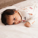 Bubz Bamboo Baby Zipsuit - Two-way zip sleepsuit - London